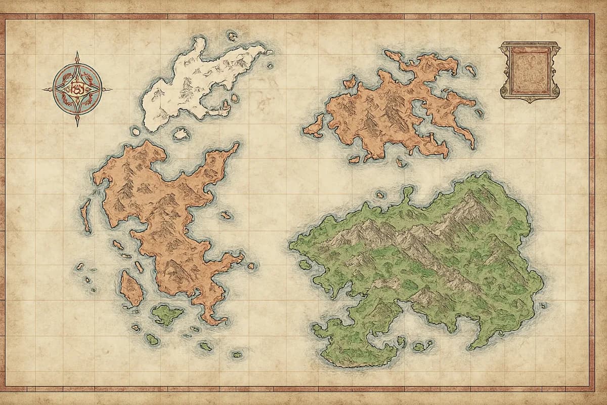 Carte du monde de la campagne
